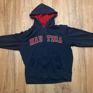 Vintage Nautica Zip Up Hoodie